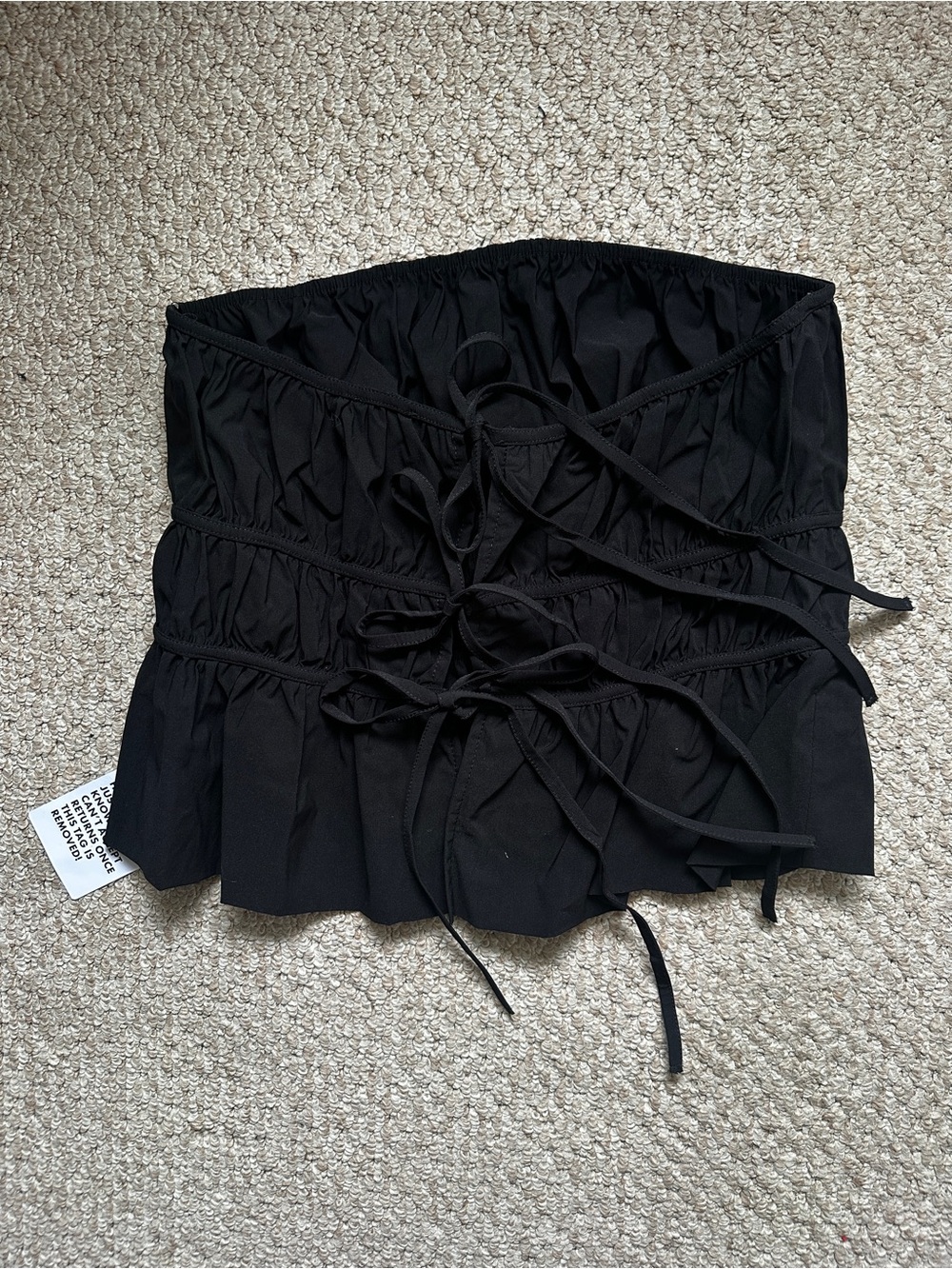 ASOS strapless tie back top size 12